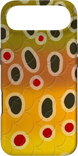 Vista 27 de Marrón trucha patrón pescado arte trucha pesca mosca pesca regalo caso para iPhone 17