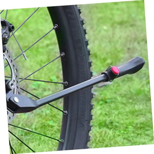 Vista 7 de Kisangel Accesorios de bicicleta de montaña Aleación de aluminio Kickstand Bike Kickstand Soporte lateral telescópico Pies antideslizantes Ajuste