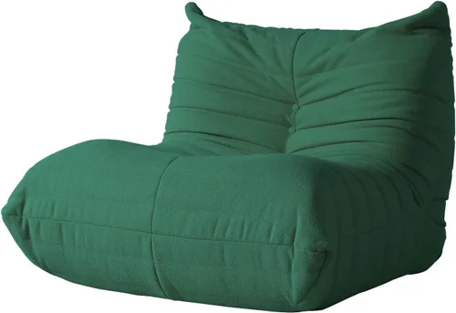Vista 3 de MGH Silla Fireside con otomana, sofá de suelo perezoso, sofá de sala de estar, sofá moderno LoveSeat, sofá tatami, sofá de esquina relajante