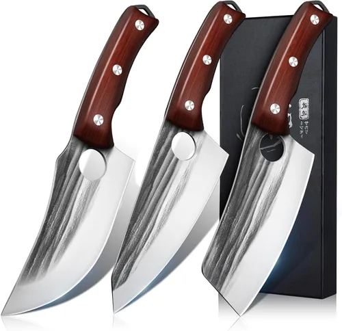 Vista 12 de DRGSKL Cuchillo de fruta de Damasco de 3.5 pulgadas - Cuchillo de pelar VG10 para corte de precisión - Cuchillos de cocina pequeños con mango