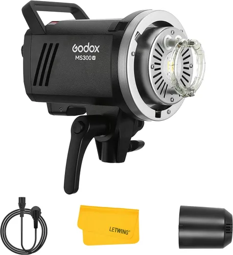 Vista 10 de Godox MS200V MS200-V - Luz estroboscópica de estudio, 200W 110V 2.4G Flash de fotografía compacta, lámpara de modelado LED de 10W, monolight