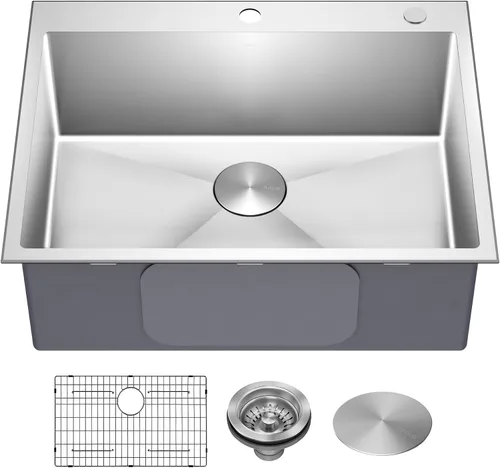 Vista 21 de Kraus KHT301-25 Standart PRO Kitchen Fregadero de Cocina de Acero Inoxidable, 25 Pulgadas