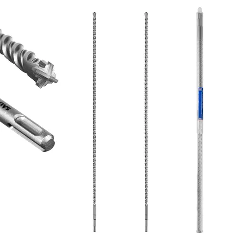Vista 42 de SALI 10 brocas de martillo giratorio SDS Plus de 1/2 x 6 pulgadas, kit de broca para hormigón, material de carburo de doble rosca de tipo cruzado