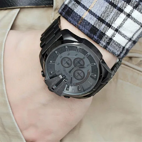 Vista 5 de Diesel Relojes Mega Chief Gunmetal gris Movimiento de cuarzo