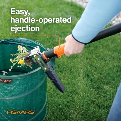Vista 9 de Fiskars Herramienta de desmalezado de pie con 3 garras, desmalezador de jardín, herramienta de deshierba manual con mango ergonómico de 39" de largo