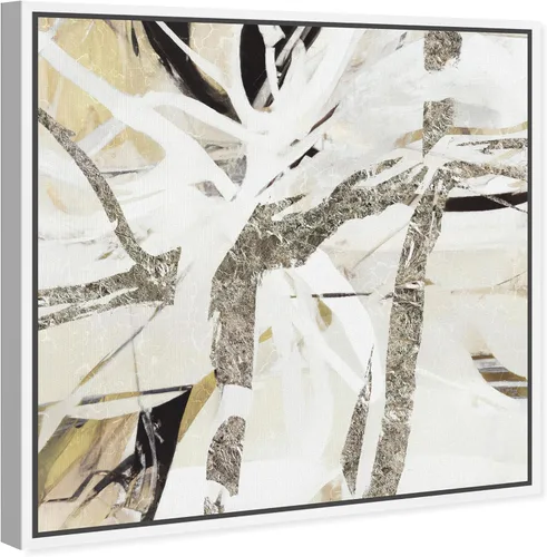 Vista 2 de The Oliver Gal Artist Co. Lienzo abstracto contemporáneo para pared, raíces de árbol, sala de estar, dormitorio y baño, decoración del hogar, 16 x