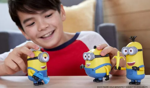 Vista 2 de Minions: The Rise of Gru Sing 'N Babble Otto - Figura de acción interactiva, juguete de personaje parlante con 25 sonidos para hablar y reír de 4