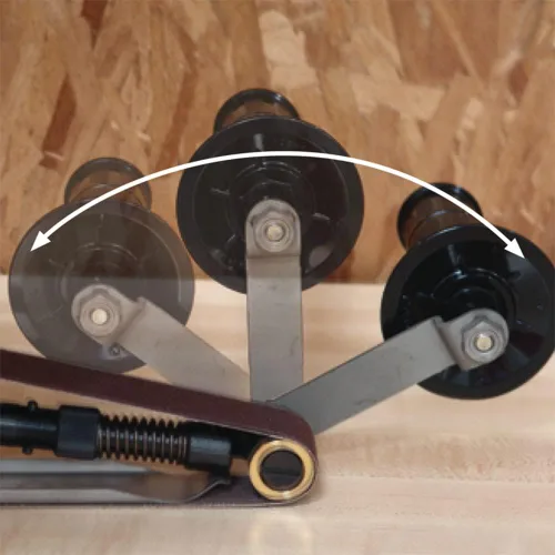 Vista 3 de Makita 9031 lijadora de banda de velocidad variable 5A, 1-18pulgadas por 21pulgadas