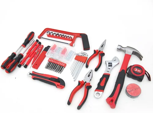 Vista 2 de Hantinstom Kit de herramientas para el hogar de 108 piezas con caja de herramientas de plástico, ideal para estudiantes universitarios, uso