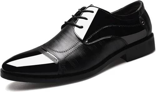 Vista 5 de Zapatos de vestir para hombre zapatos de vestir para hombre zapatos de cuero de talla grande zapatos de vestir modernos para hombre