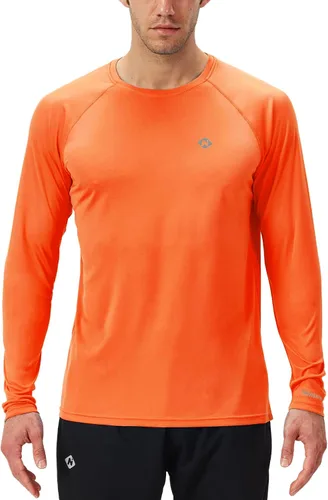 Vista 25 de NAVISKIN Camisas de protección solar UPF 50+ para hombre, de manga larga, de secado rápido, ligeras Negro