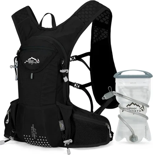 Vista 18 de IX INOXTO Hydration Pack Backpack, Lightweight Water Backpack with 2L Hydration Bladder Daypack for Men Women,Running Hydration Vest for Trail Todo