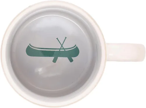 Vista 5 de Pavilion River People - Taza de cerámica de 18 onzas para hombre, canoa, aguamarina