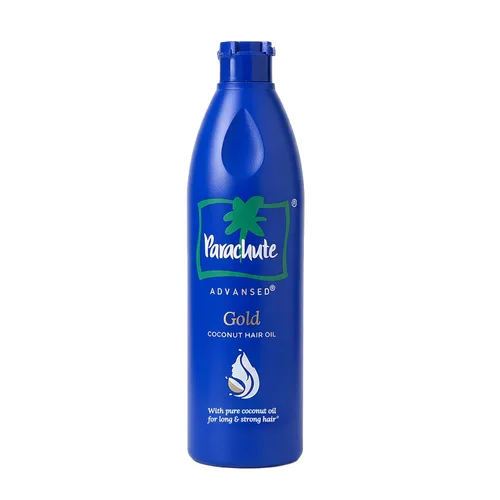 Vista 8 de Parachute Advansed Aceite de coco dorado con vitamina E Aceite de coco puro Para cabello largo, fuerte y nutrido Protección contra daños