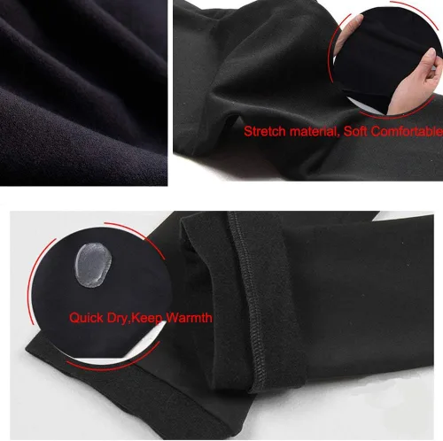 Vista 2 de LIUHUO Pantalones de patinaje sobre hielo para niñas, leggings de entrenamiento de diamantes de imitación negros para mujer, forro polar