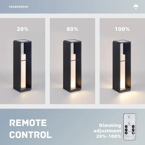 Vista 6 de Lámpara de pie de esquina LED, impermeable al aire libre
