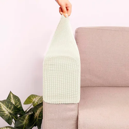 Vista 2 de BESPORTBLE Fundas de brazo de sofá: funda para reposabrazos para sillas, funda antideslizante para sillón, fundas de poliéster lavables para sillón