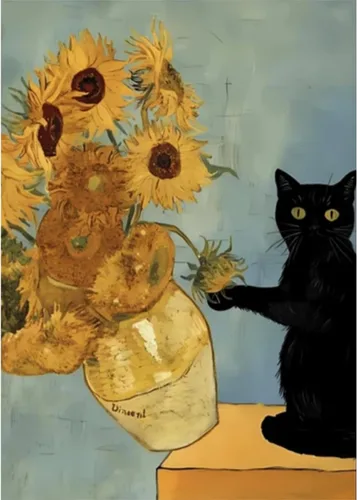 Vista 19 de VeGuude Kits de Pintura de Diamantes para Adultos, Paquete de 6 Kits de Arte de Diamantes Noche Estrellada de Van Gogh, Manualidades DIY de Taladro
