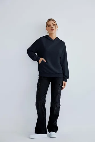 Vista 6 de SUGAR POISON Sudaderas con capucha para mujer, sudaderas casuales con capucha de manga larga con bolsillo de canguro