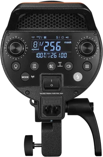 Vista 4 de GODOX QT600IIIM Estroboscópico Estudio Flash Light 600W GN76 1/8000s sincronización de alta velocidad Iluminación de fotografía Construido en 2.4G