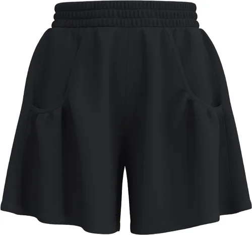 Vista 7 de TAISIM Pantalones cortos de entrenamiento de cintura alta para mujer con bolsillos y forro, pantalones cortos deportivos de secado rápido