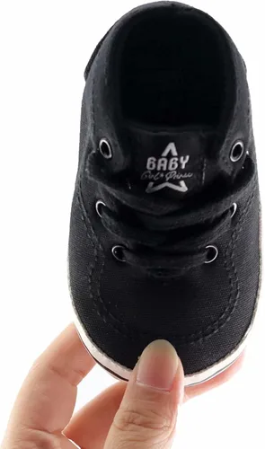 Vista 6 de GAISUMMI Unisex Baby Girls Boys Shoes Infant Canvas Sneakers Anti-Slip Rubber Sole Newborn Crib Shoes Toddler Outdoor Athletic First Walkers