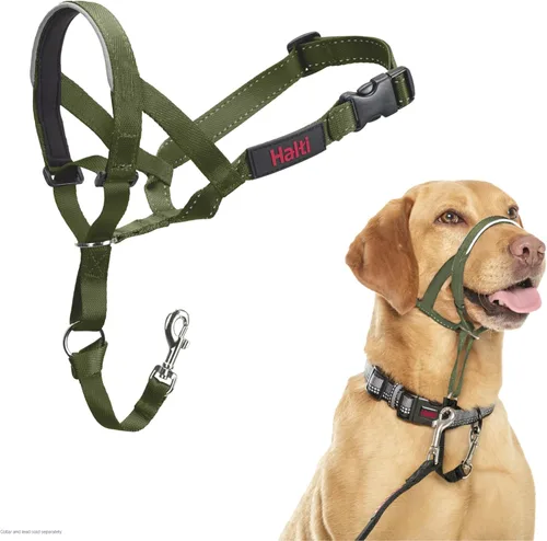 Vista 23 de Collar Halti - Detén a tu perro de tirar de la correa. Ajustable, reflectante y ligero, con banda nasal acolchada. Collar anti-tirón de Negro