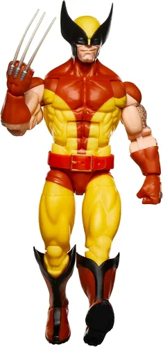 Vista 7 de Marvel Legends Series Wolverine, X-Men Retro Marvel Comics Secret Wars Figura de acción coleccionable de 6 pulgadas con escudo