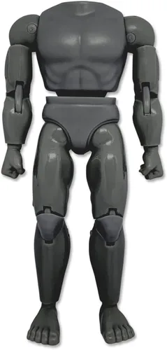 Vista 6 de Figures Toy Company Cuerpo muscular retro tipo S de 8 pulgadas (afroamericano)