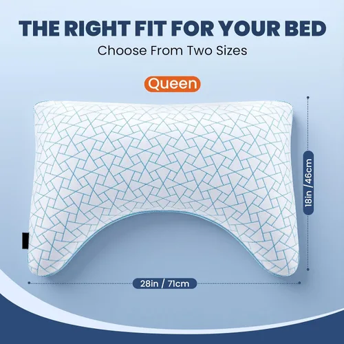 Vista 5 de A-Pce Almohada para dormir de lado, almohada refrescante para soporte