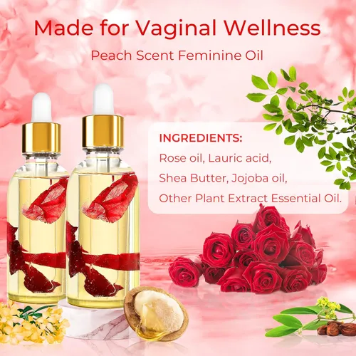 Vista 2 de Yoni - Barras de jabón y 2 piezas de aceite natural de Yoni, lavado vaginal de aceite de Yoni natural para mujeres, lavado femenino, desodorantes