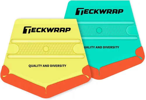 Vista 8 de Teckwrap - Escobilla de goma, fieltro y plástico de 4 pulgadas para calcomanías de vinilo para automóviles, herramienta de aplicación