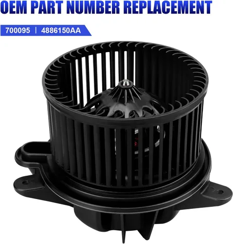Vista 4 de Ventilador de motor de ventilador de CA delantero para Jeep Cherokee Wrangler TJ 1997 1998 1999 2000 2001 HVAC Calentador Motor Soplador Repuesto #