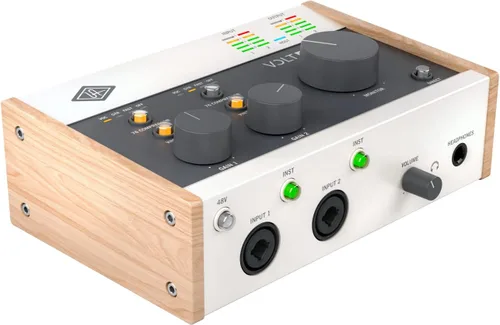 Vista 11 de Universal Audio Volt 2 - Interfaz de audio USB Interfaz USB-C 2x2 con emulación de tubo 610 y MIDI para músicos, podcasters y streamers