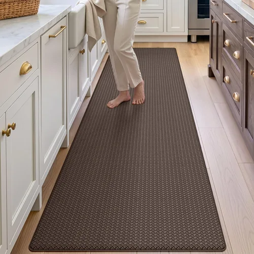 Vista 48 de DEXI Alfombrillas de cocina acolchadas antifatiga, 23 x 59 pulgadas beige (2-Beige)