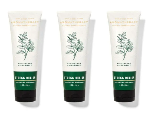 Vista 8 de Bath & Body Works Aromaterapia Alivio del Estrés Eucalipto Hierbabuena Crema Corporal 8 Onzas