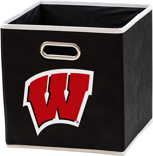 Vista 40 de Franklin Sports Cubos de almacenamiento de tela del equipo universitario de la NCAA hechos para adaptarse a organizadores de almacenamiento