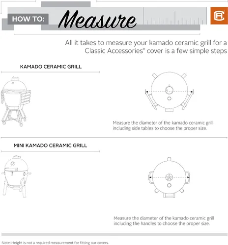 Vista 13 de Classic Accessories - Funda para parrilla Veranda Big Green Egg, L, Pebble
