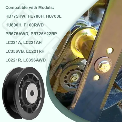 Vista 7 de 587973001 - Polea tensora para cortacésped compatible con cortacésped Husqvarna y Poulan de 22 pulgadas, compatible con cortacésped HU725AWDHQ