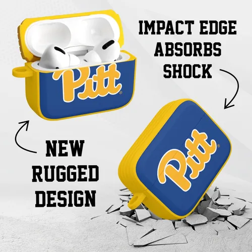 Vista 2 de Pittsburgh Panthers HDX - Funda compatible con Apple AirPods Pro 1 y 2 (clásico)