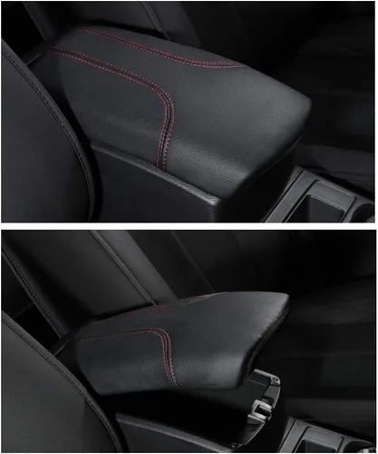 Vista 3 de YEE PIN Funda para reposabrazos central de automóvil, funda para tapa de consola Rogue X-Trail 2014-2019, caja de reposabrazos de consola central
