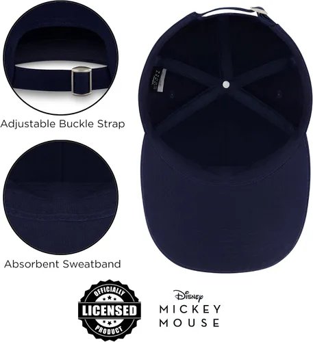 Vista 22 de Disney Gorra de béisbol para hombre, sombrero ajustable de Mickey Mouse para adultos