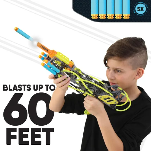 Vista 5 de K'NEX Cyber-X C5 Neostrike - Explota hasta 60 pies – 176 piezas, 4 construcciones, objetivos, 5 dardos – Gran regalo para niños de 8 años en adelante