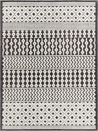Vista 4 de Surya Cottage Lyna Alfombra lavable, 2' x 2'10" (2' x 3'), carbón