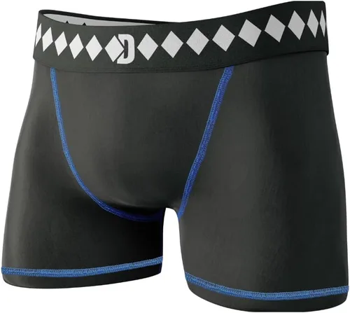 Vista 6 de Diamond MMA Pantalones cortos de compresión con correa de jock integrada y sistema de protección de ingle de copa atlética
