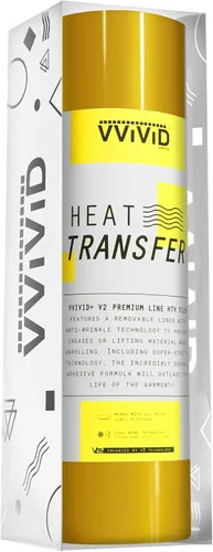 Vista 4 de VVIViD V2 Powerplay Premium Line HTV película de vinilo de transferencia de calor (negro, 1 pie x 3 pies)