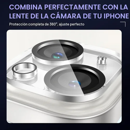 Vista 7 de Maxdara Funda magnética transparente para iPhone 13 con protector de Magnético-transparente
