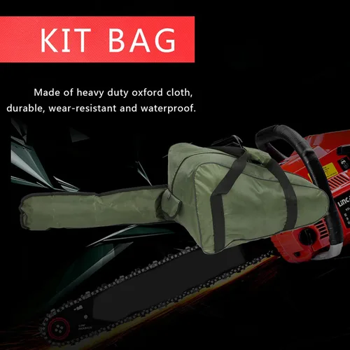 Vista 3 de Estuche para motosierra, bolsa de transporte para motosierra, protección portátil, impermeable, bolsa de transporte, accesorios para motosierra