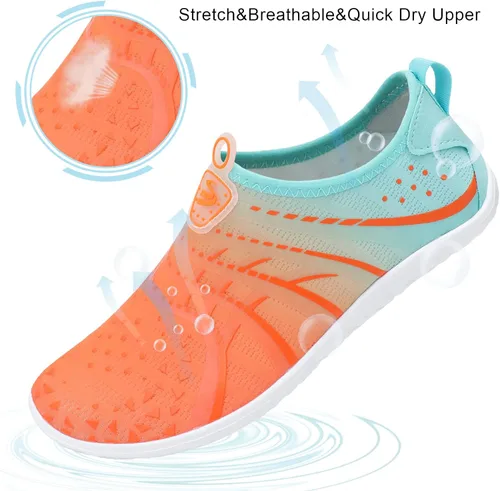 Vista 3 de Spesoul Zapatos acuáticos transpirables de secado rápido para mujer y hombre, calcetines acuáticos suaves para senderismo, natación, playa, surf
