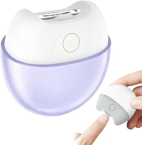 Vista 9 de Cortaúñas eléctrico, 2 en 1, recortador de uñas automático y amoladora con luz LED, cortaúñas eléctrico de 2 velocidades con colección de escombros